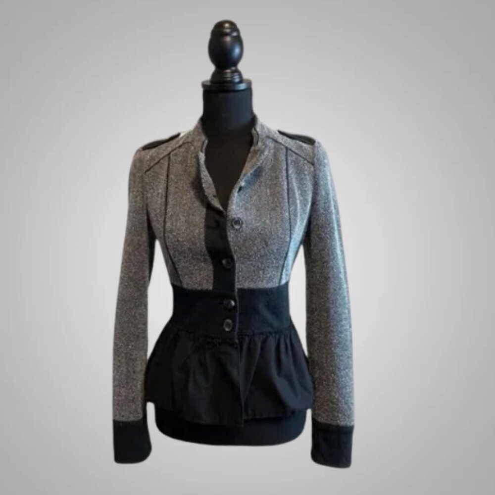 Anthropologie Daughters of the Liberation Peplum Jacket (S)